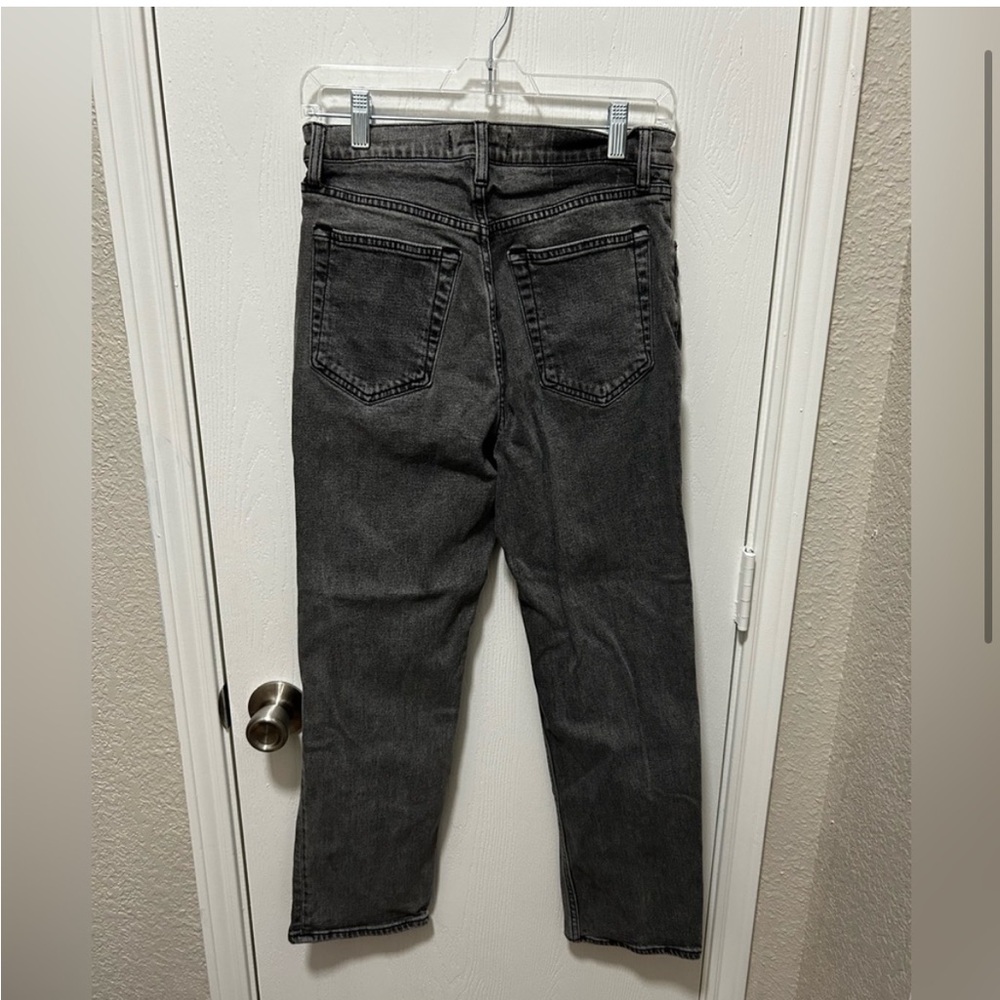 Abercrombie & Fitch The Ankle Straight Ultra
High Rise Jeans Grey Size 28/6 - Picture 2 of 5